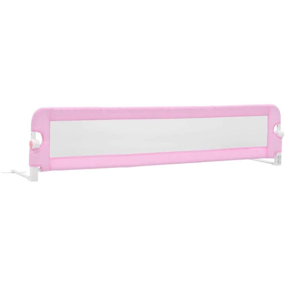 Sponde Letto Di Sicurezza Per Bambini Rosa 180x42cm Poliestere - Foto 2