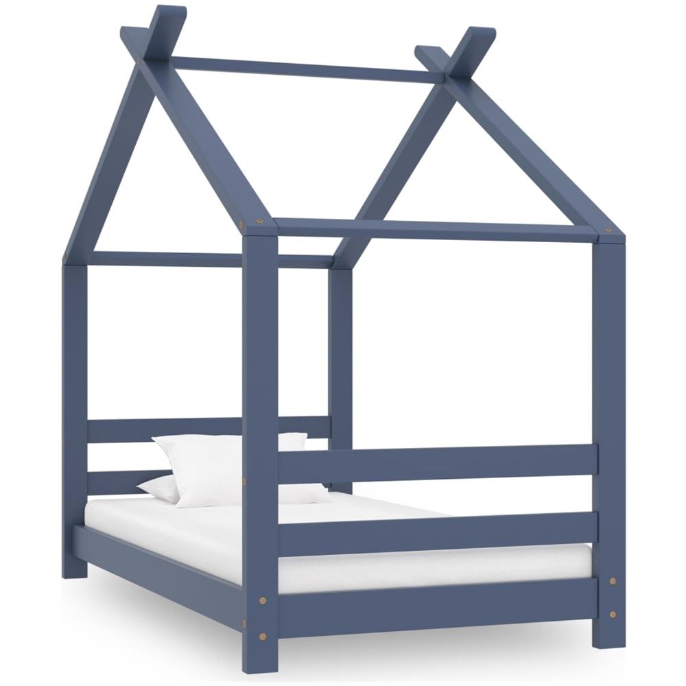 Giroletto per Bambini Grigio in Massello di Pino 70x140 cm - Foto 1