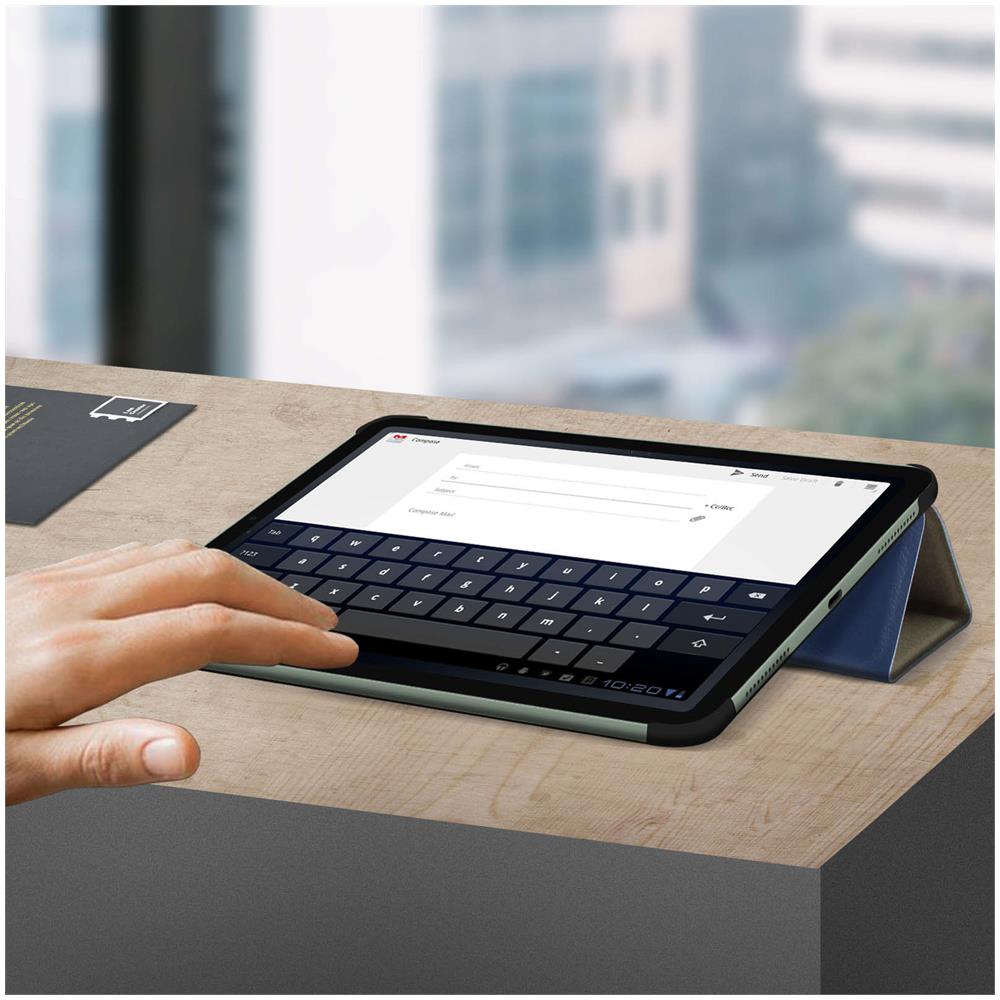 Custodia Apple Ipad Air 2020 Sportellino Supporto Video / tastiera Blu - Foto 5