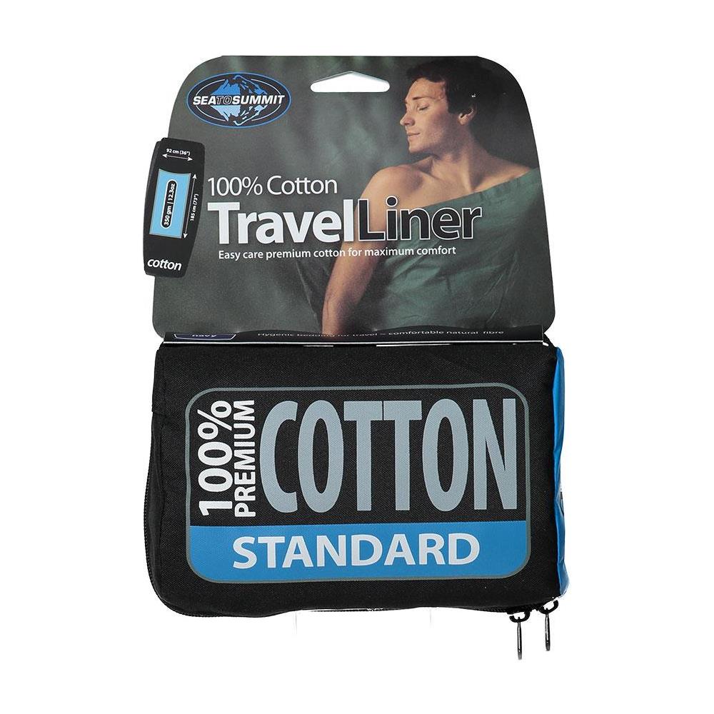 Cotton Liner Standard Rectangular sleeping bag Cotone Blu - Foto 2