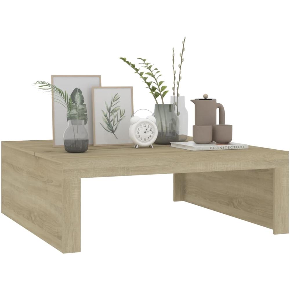 Tavolino da Salotto Rovere Sonoma 100x100x35 cm in Truciolato - Foto 2