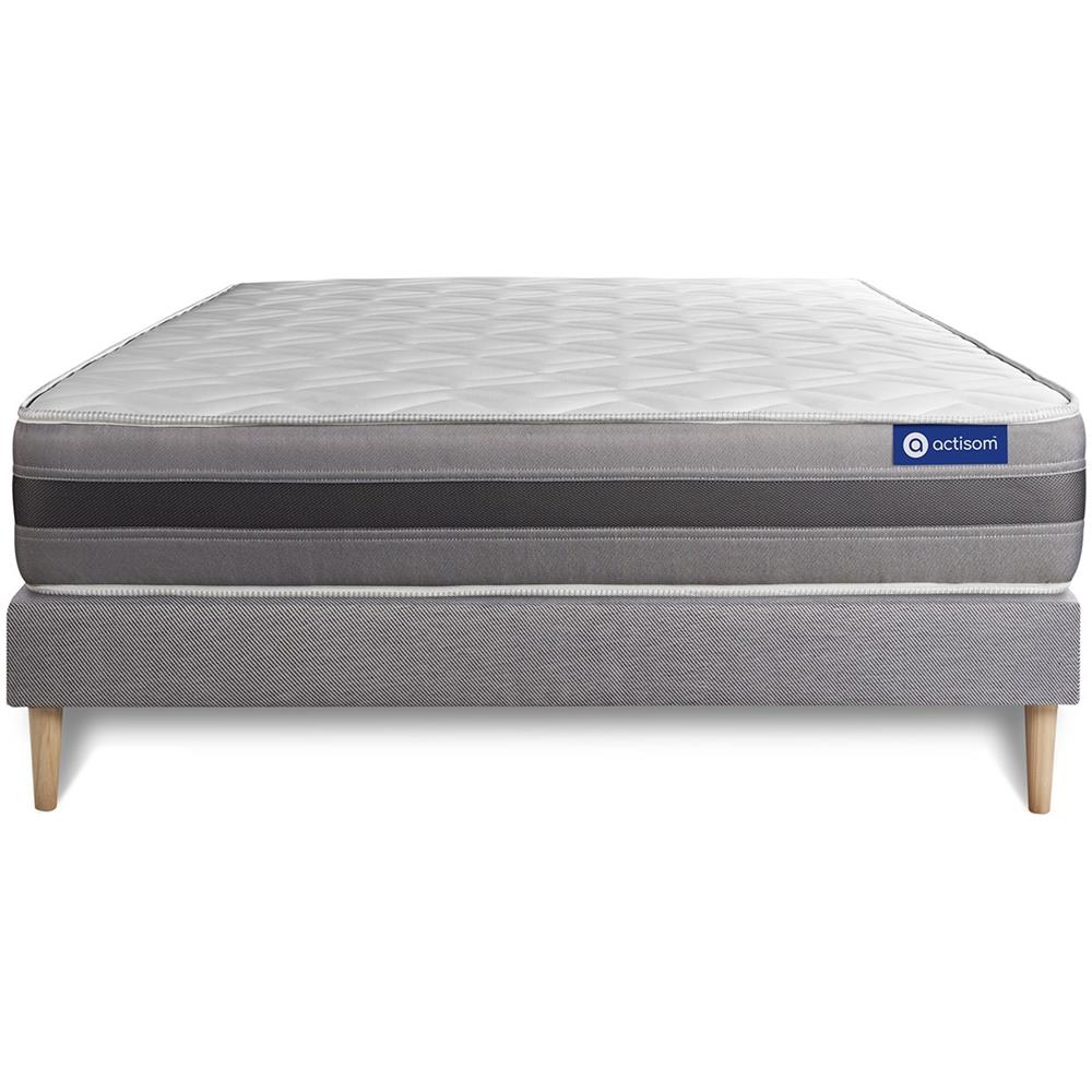 Kit Rete E Materasso Matrimoniale Actiflex Relax 140x220cm - Spessore : 24cm - Molle Insacchettate E Memory Foam - Moderatamente Rigido - Foto 1