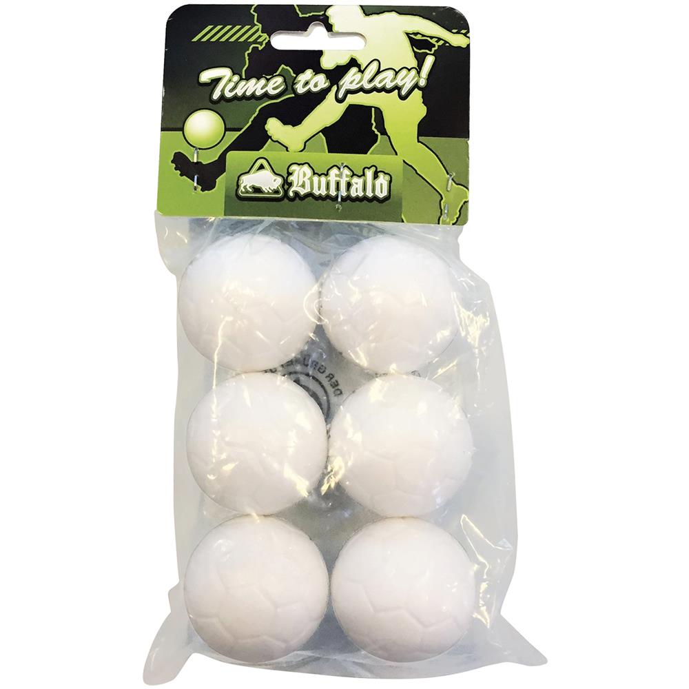 Pallone Da Calcio Balilla Buffalo 36 Mm Profilo Bianco 6 Pezzi - Foto 1