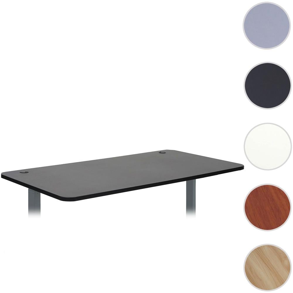 Piano Tavolo Per Scrivania Hwc-d40 Hdf Pvc 160x80cm ~ Nero - Foto 1