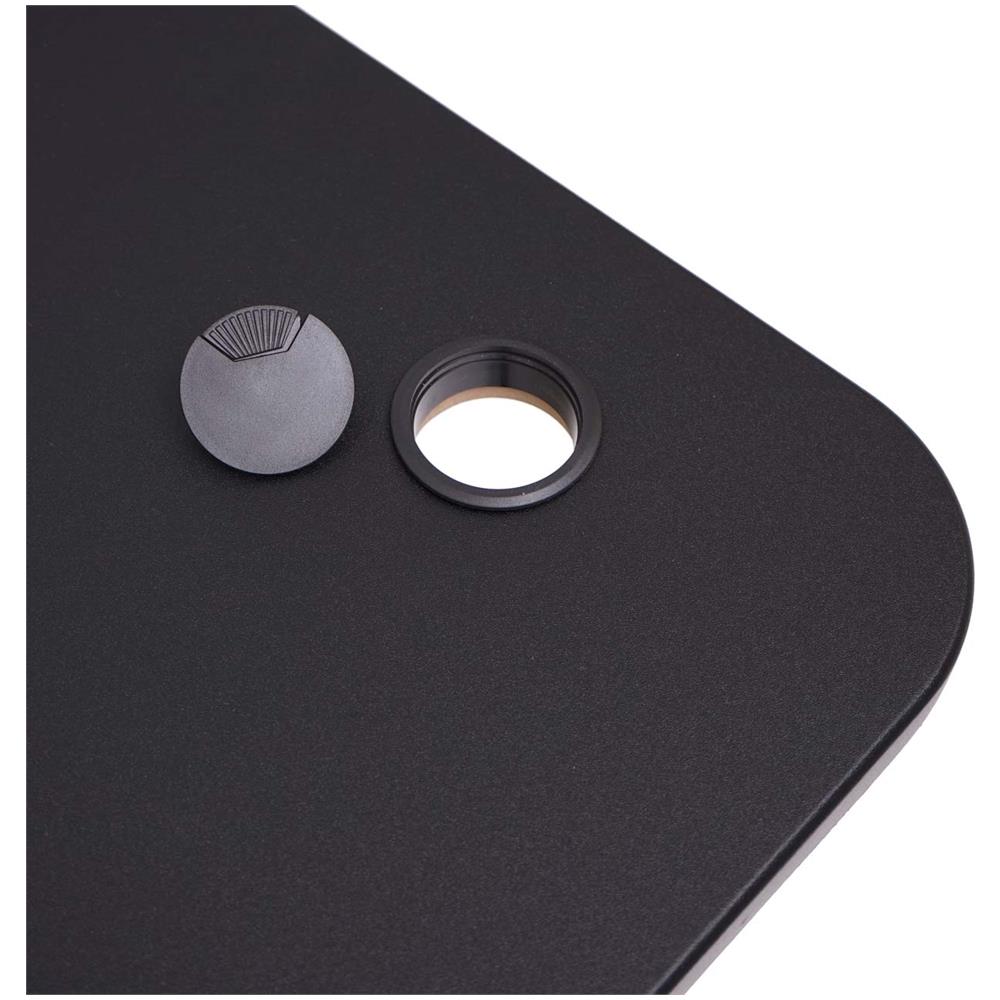 Piano Tavolo Per Scrivania Hwc-d40 Hdf Pvc 160x80cm ~ Nero - Foto 6