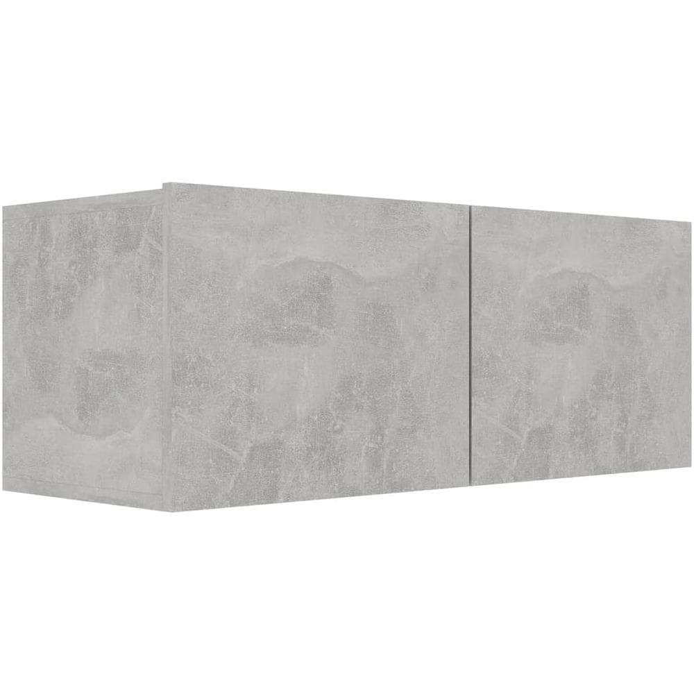 Set di Mobili Porta TV 4 pz Grigio Cemento in Legno Multistrato - Foto 6