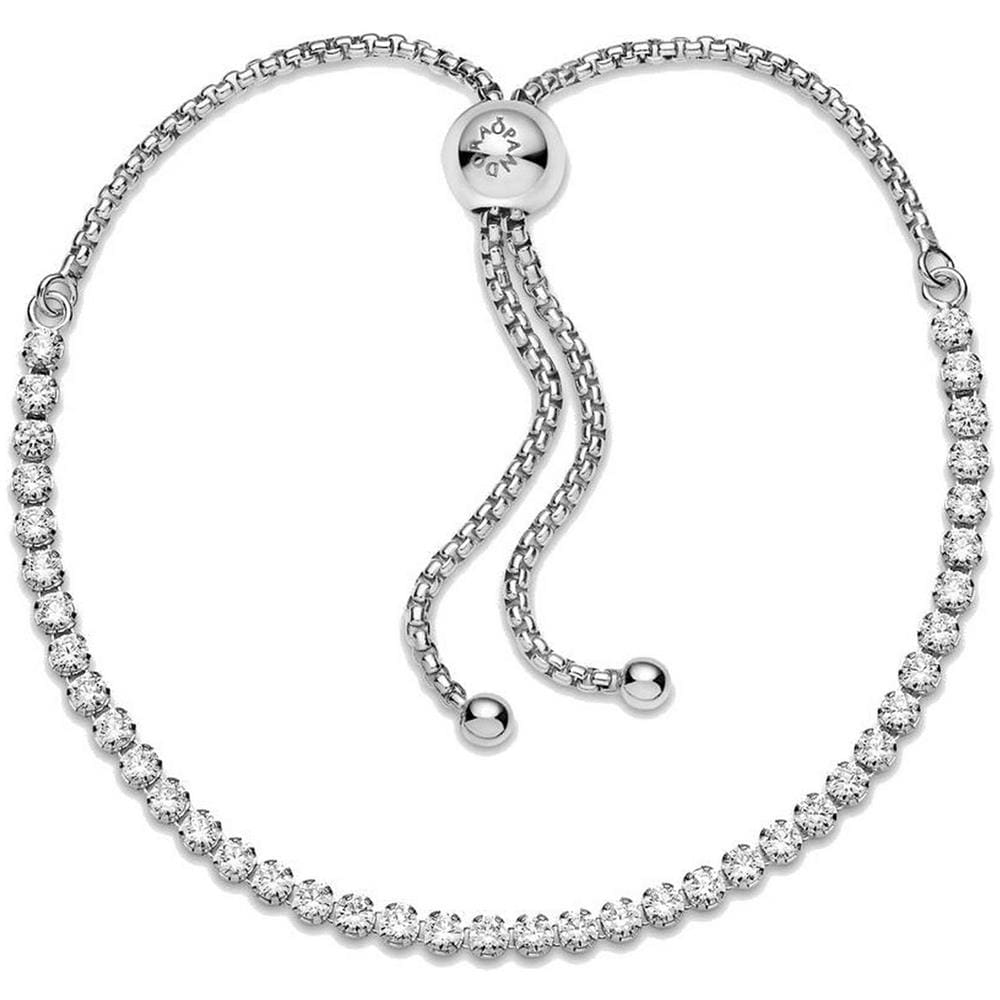 Bracciale Tennis Con Chiusura Regolabile 23 Cm - Foto 1