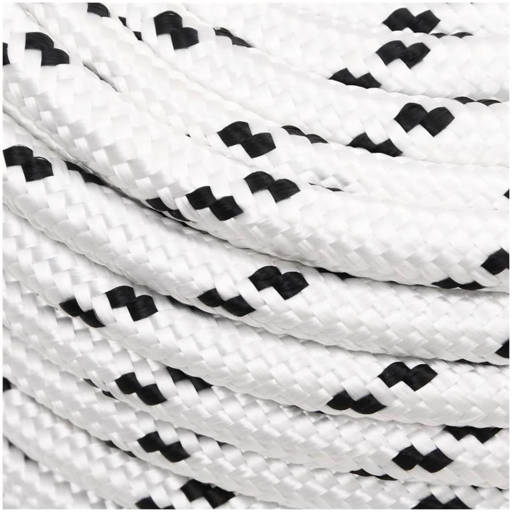 Corda Intrecciata Per Barca Bianca 12 Mm X 25 M Poliestere - Foto 3