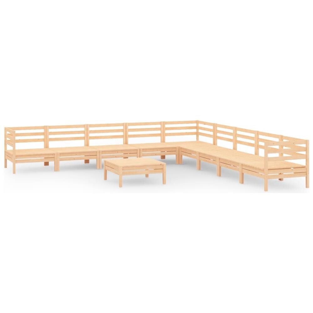 Set Salotto da Giardino 10 pz in Legno Massello di Pino - Foto 2