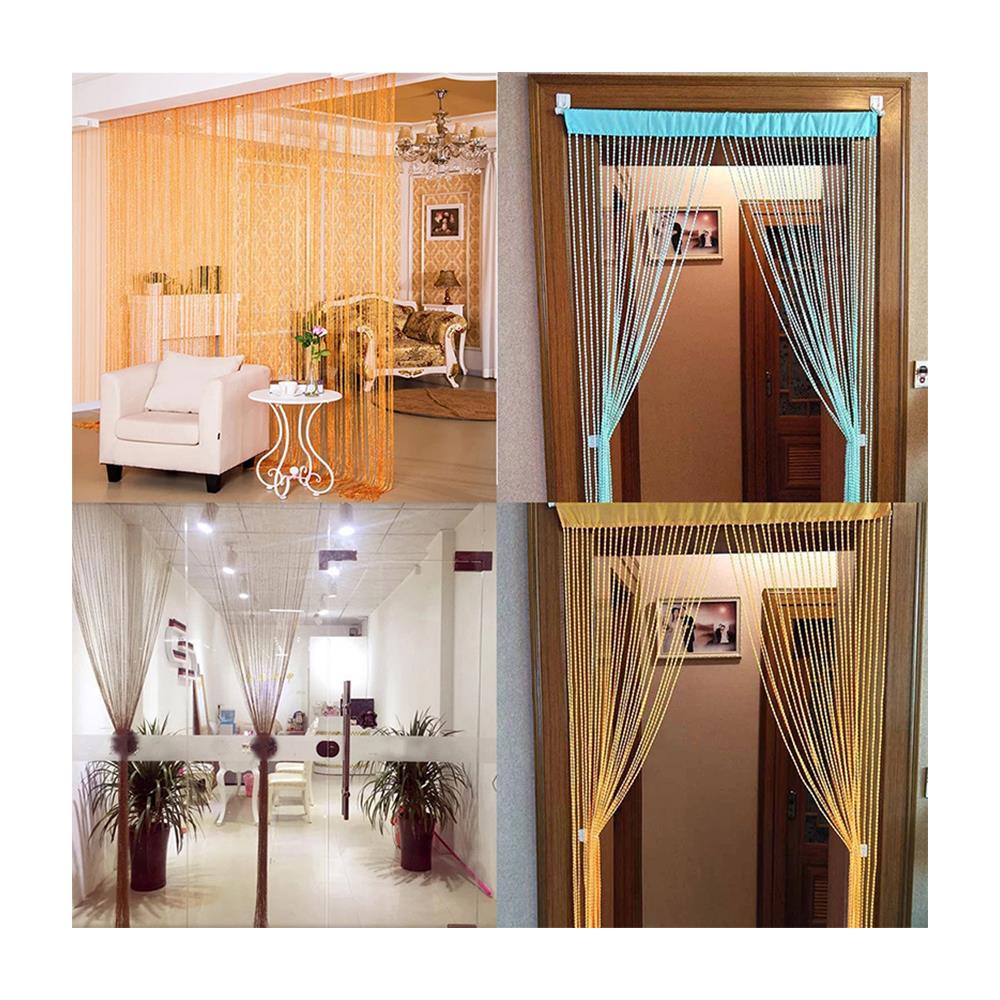 Tenda Con Frange 100x200 Cm 1 Paio Champagne - Foto 4