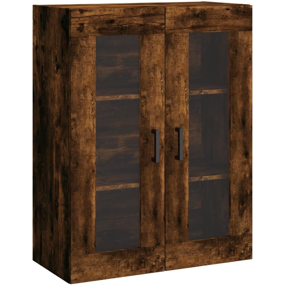 Armadietti A Parete 2 Pz Rovere Fumo In Legno Multistrato - Foto 10