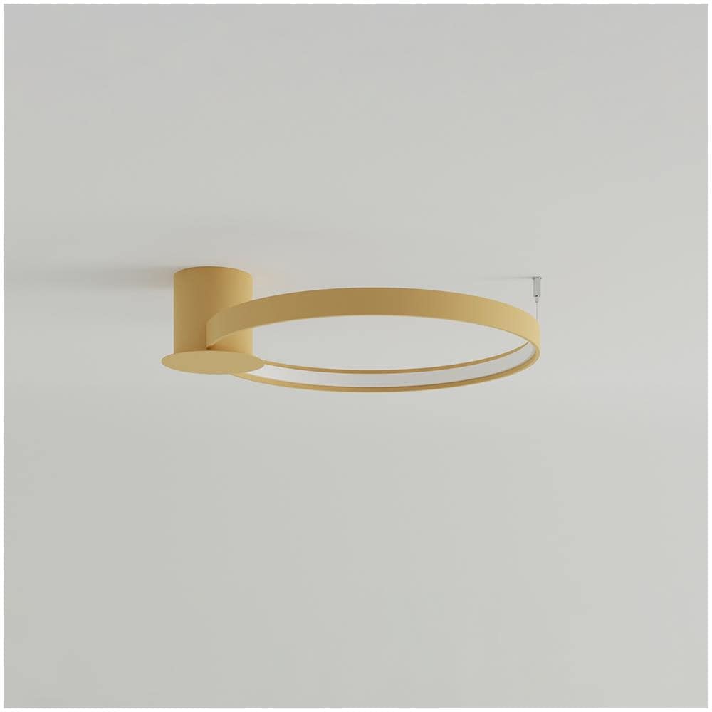 Sollux Lighting Lampada Da Soffitto Rio 55 Golden Led 4000k Th. 223 - Moderno Lampada A Soffitto D'oro 12.5x55x62 Cm - Foto 2