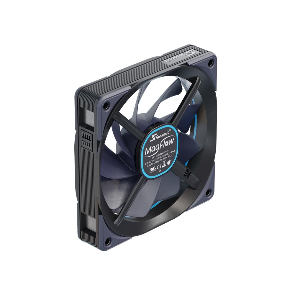 MagFlow 3-Fan Kit Case per computer Ventilatore 12 cm Nero 3 pz - Foto 2