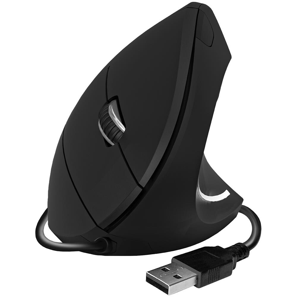 Mouse Universale Mano Destra USB tipo A Ottico 1600 DPI Colore Nero - Foto 1