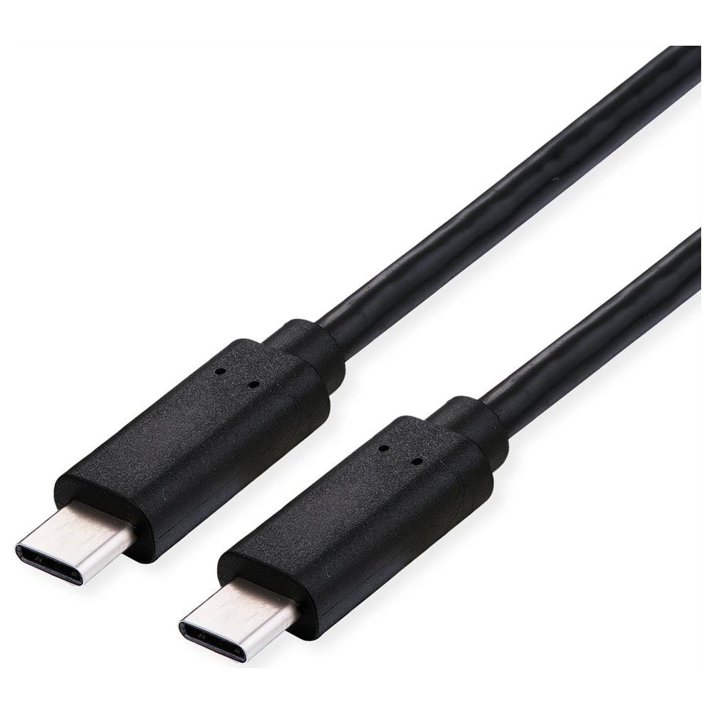 CAVO USB 4 C-C 1MT M /M BK 100W CONTATTI DORATI PD 20V / 5A 40GBIT /S - Foto 1