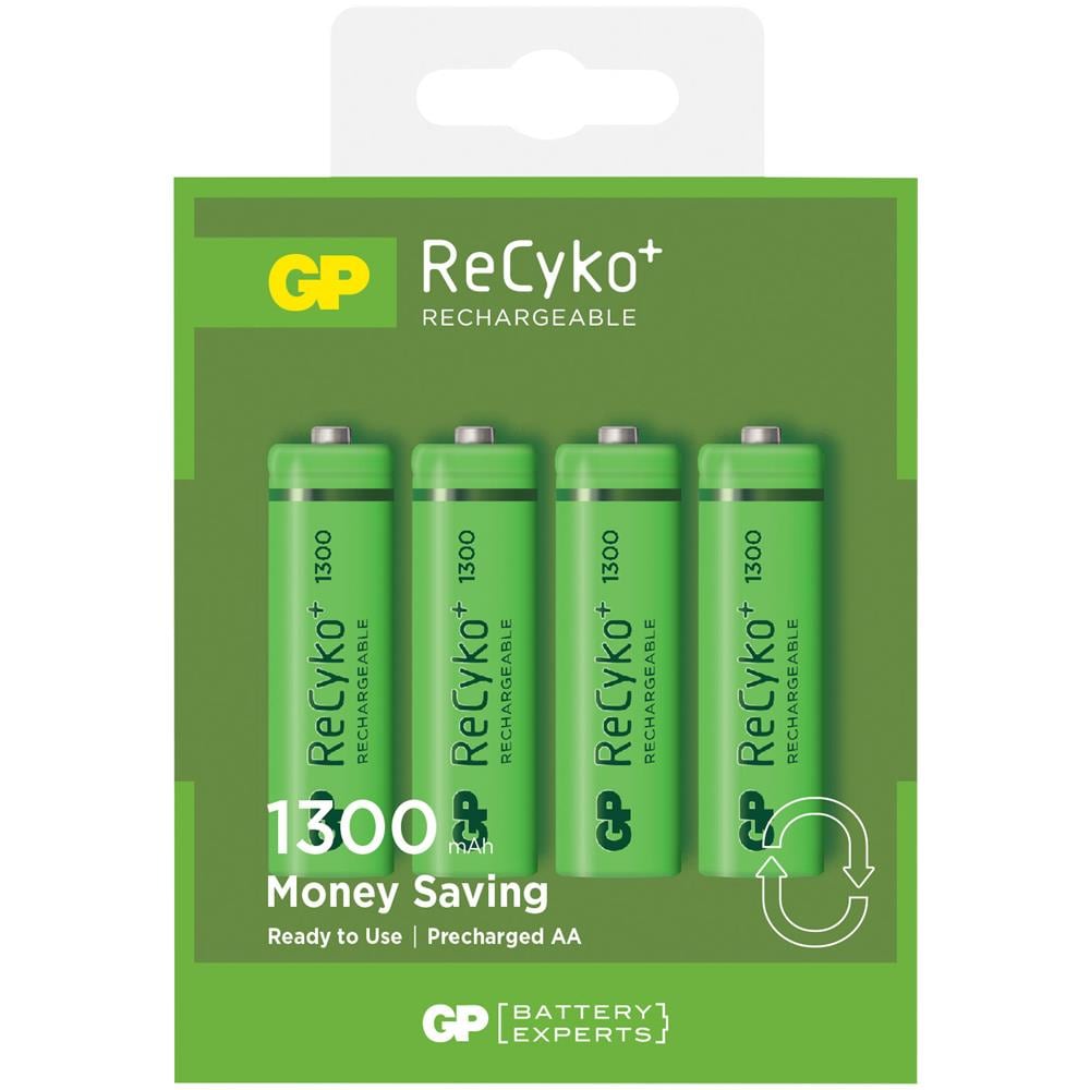 IC-GP201144 - Blister 4 Batterie Ricaricabili AA Stilo 1300mAh GP ReCyko - Foto 1