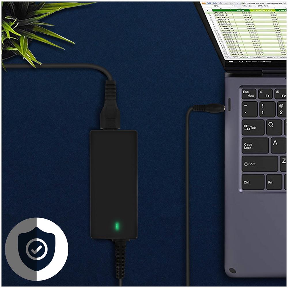 Caricabatterie 60w Per Computer Portatili Samsung Punta 5,5 X 3,0 Mm, Nero - Foto 2