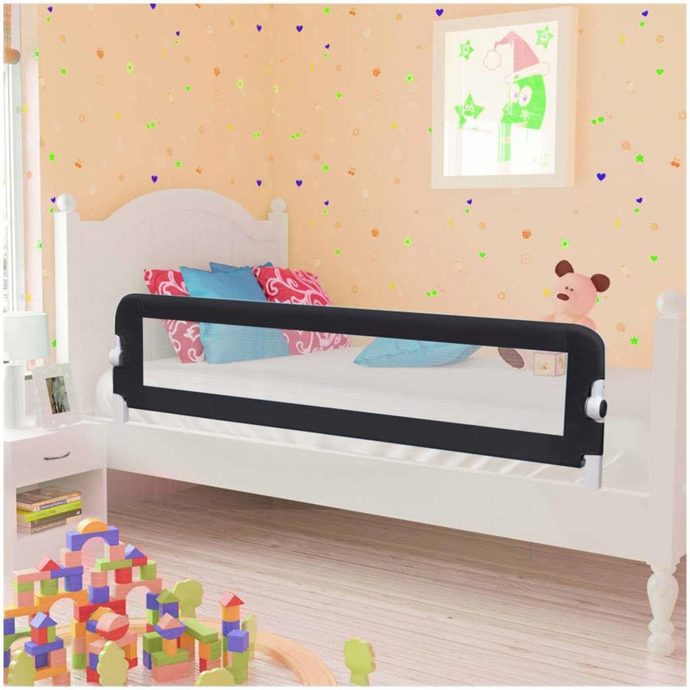 Sponde Letto Di Sicurezza Bambini Grigio 150x42cm In Poliestere - Foto 1