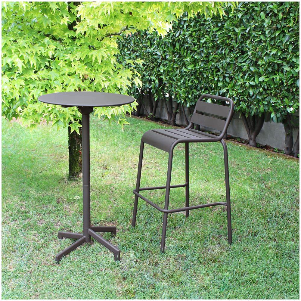 Opera - Sgabello Da Giardino Impilabile In Ferro - Foto 4