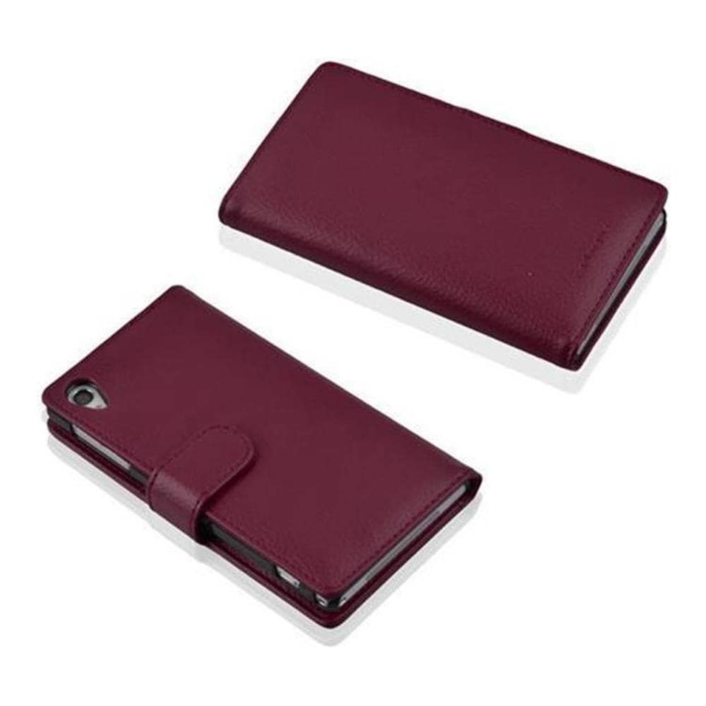 Custodia Libro Per Sony Xperia Z1 In Porpora - Con Vani Di Carte E Funzione Stand Di Similpelle Strutturata - Portafoglio Cover Case Wallet Book Etui Protezione - Foto 4