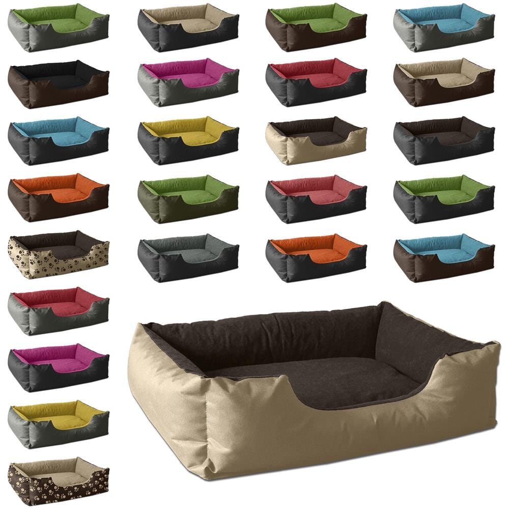 Lupi Letto Per Cane / gatto Cuccia Cuscino Per Cane, Divano Per Cane, Cestino Per Cane, Beige / marrone M - Foto 2
