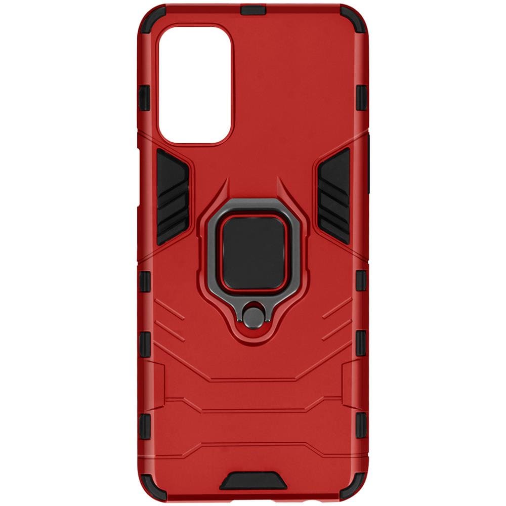 Cover Oppo A74 5g E A54 5g Rossa Ibrida Antiurto Supporto Anello Metallico - Foto 1