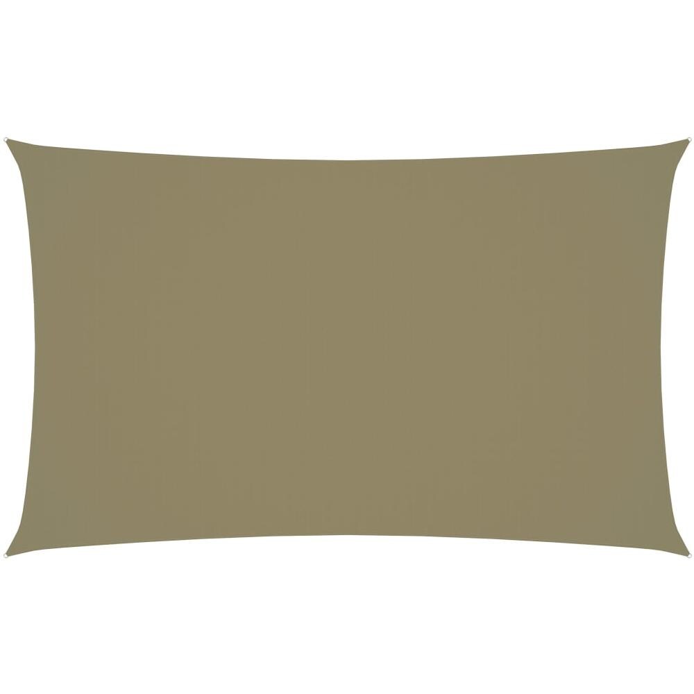 Parasole a Vela Oxford Rettangolare 3x6 m Beige - Foto 1
