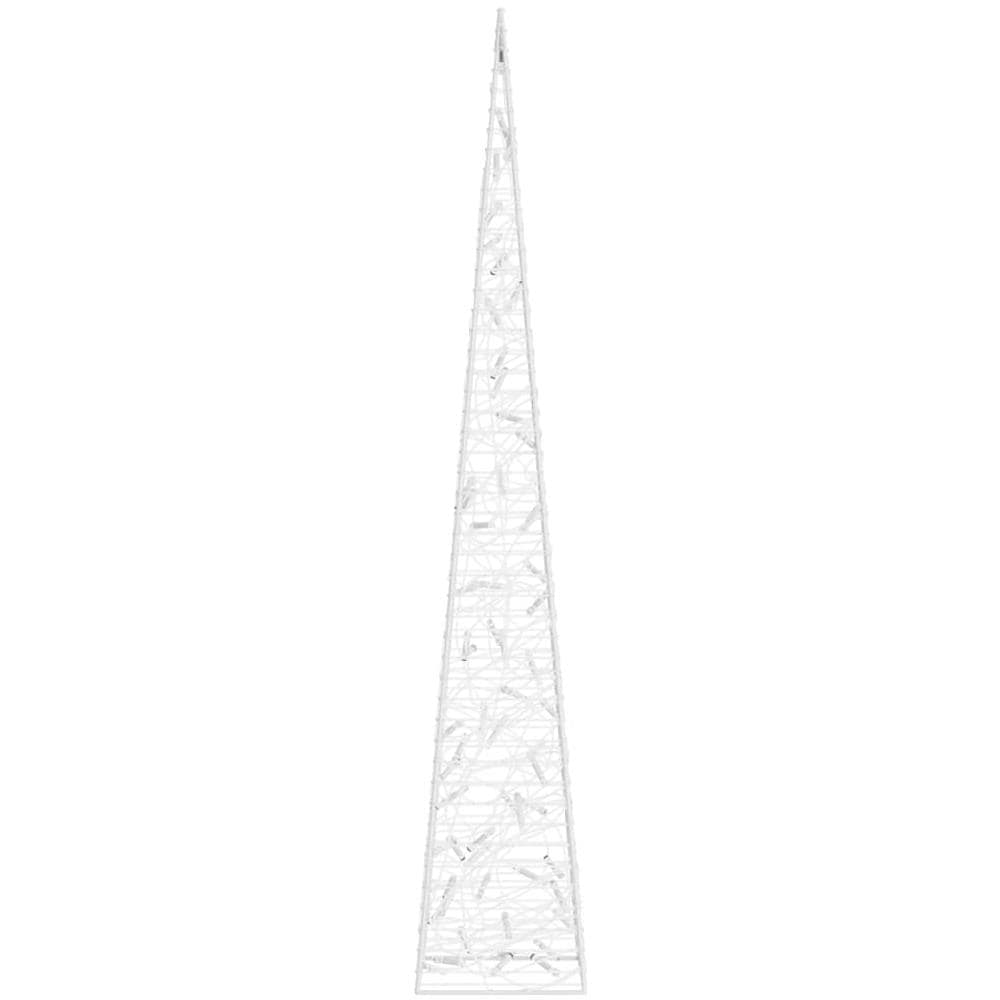 Cono Di Luce Led Decorativo Acrilico Blu 120 Cm - Foto 2