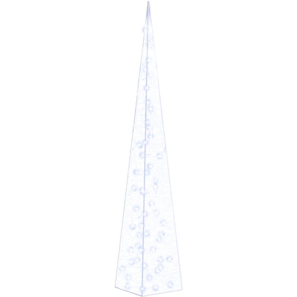 Cono Di Luce Led Decorativo Acrilico Blu 120 Cm - Foto 1