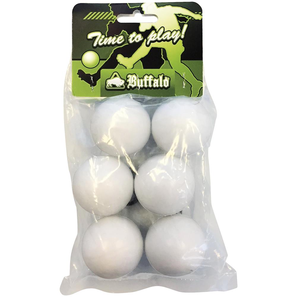 Pallone Da Calcio Balilla Buffalo 36 Mm Liscio Bianco 6 Pezzi - Foto 1