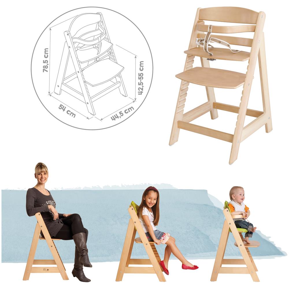 Seggiolone Sit Up III - Crescendo con la sedia da bambino a sedia per ragazzi - Legno naturale - Foto 2