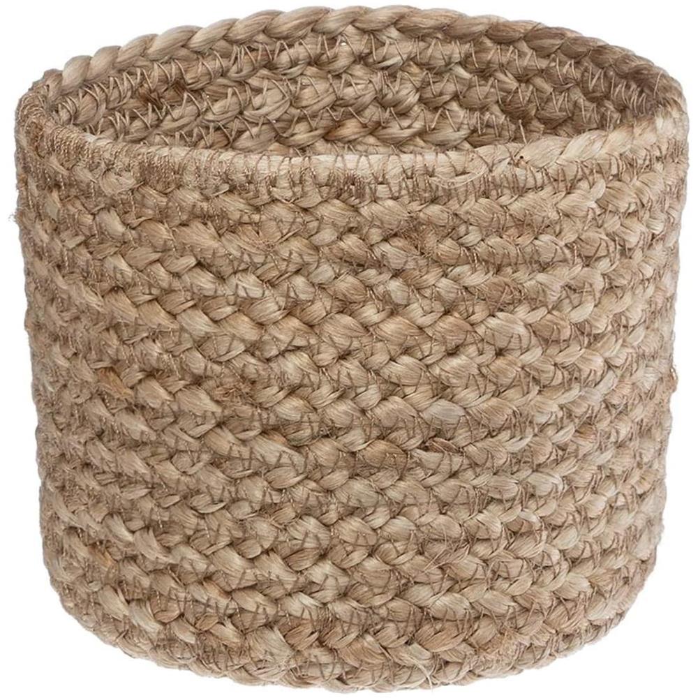 Cestini In Iuta, Rotondi, 3 Pezzi, Colore Naturale+nero - Foto 2