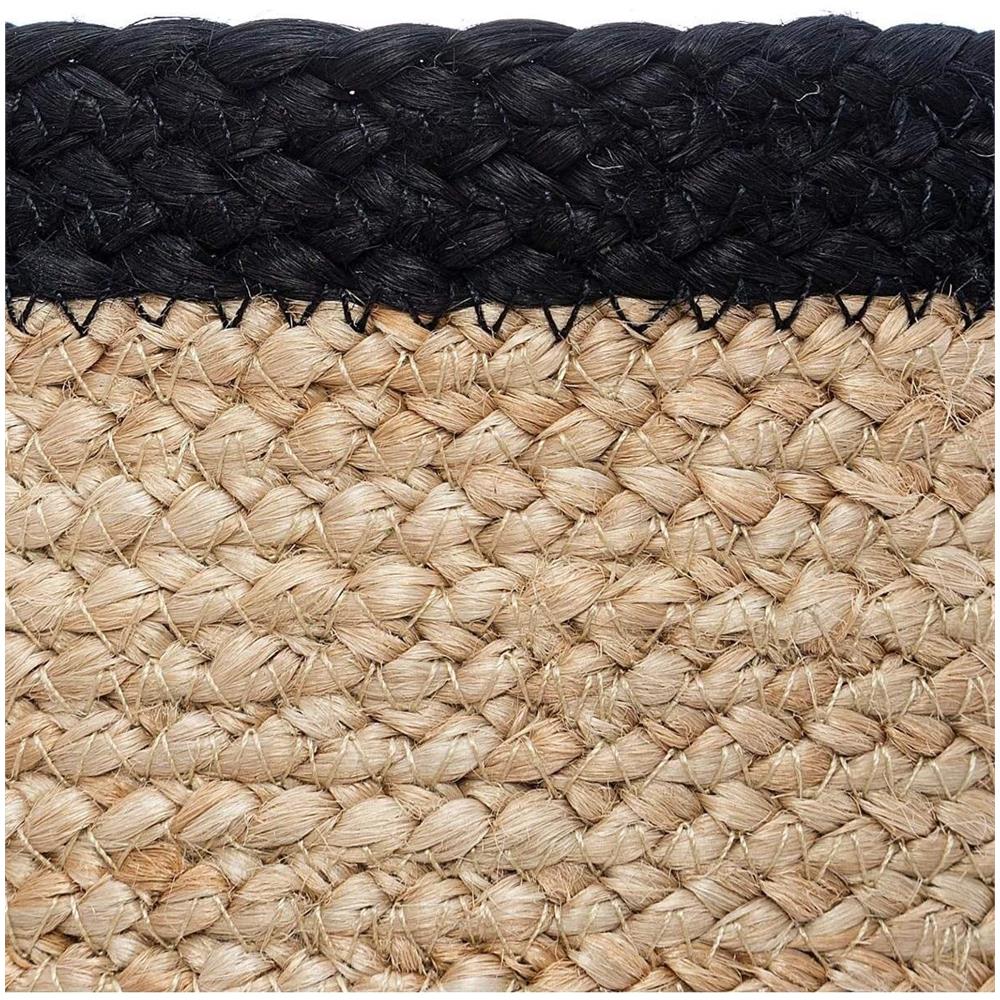 Cestini In Iuta, Rotondi, 3 Pezzi, Colore Naturale+nero - Foto 7