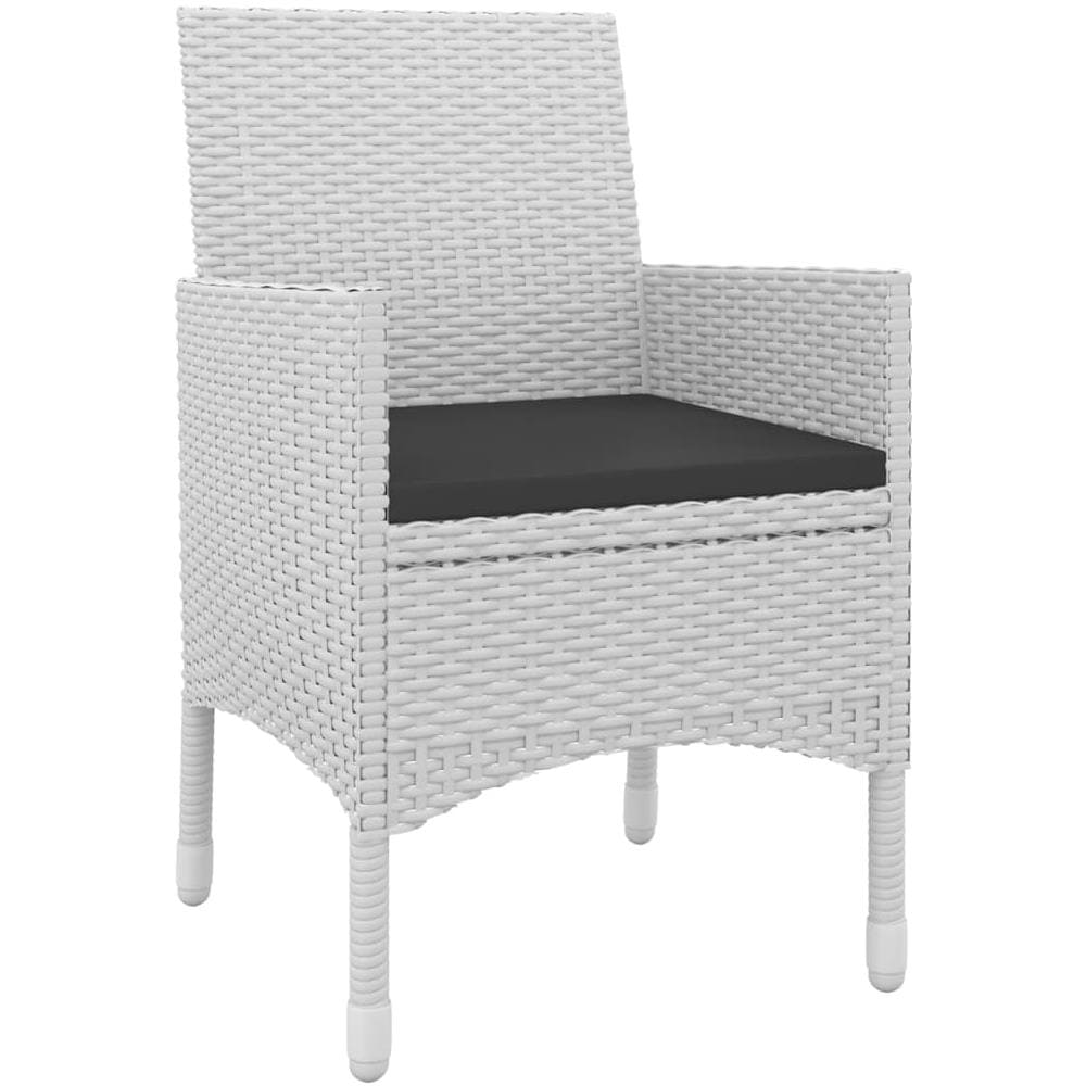 Set Da Pranzo Per Giardino 5 Pz Con Cuscini Polyrattan E Vetro - Foto 3