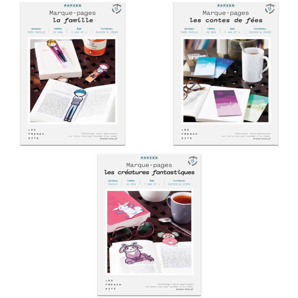 3 Scatole Di Carta Fai-da-te - 16 Segnalibri - Foto 1