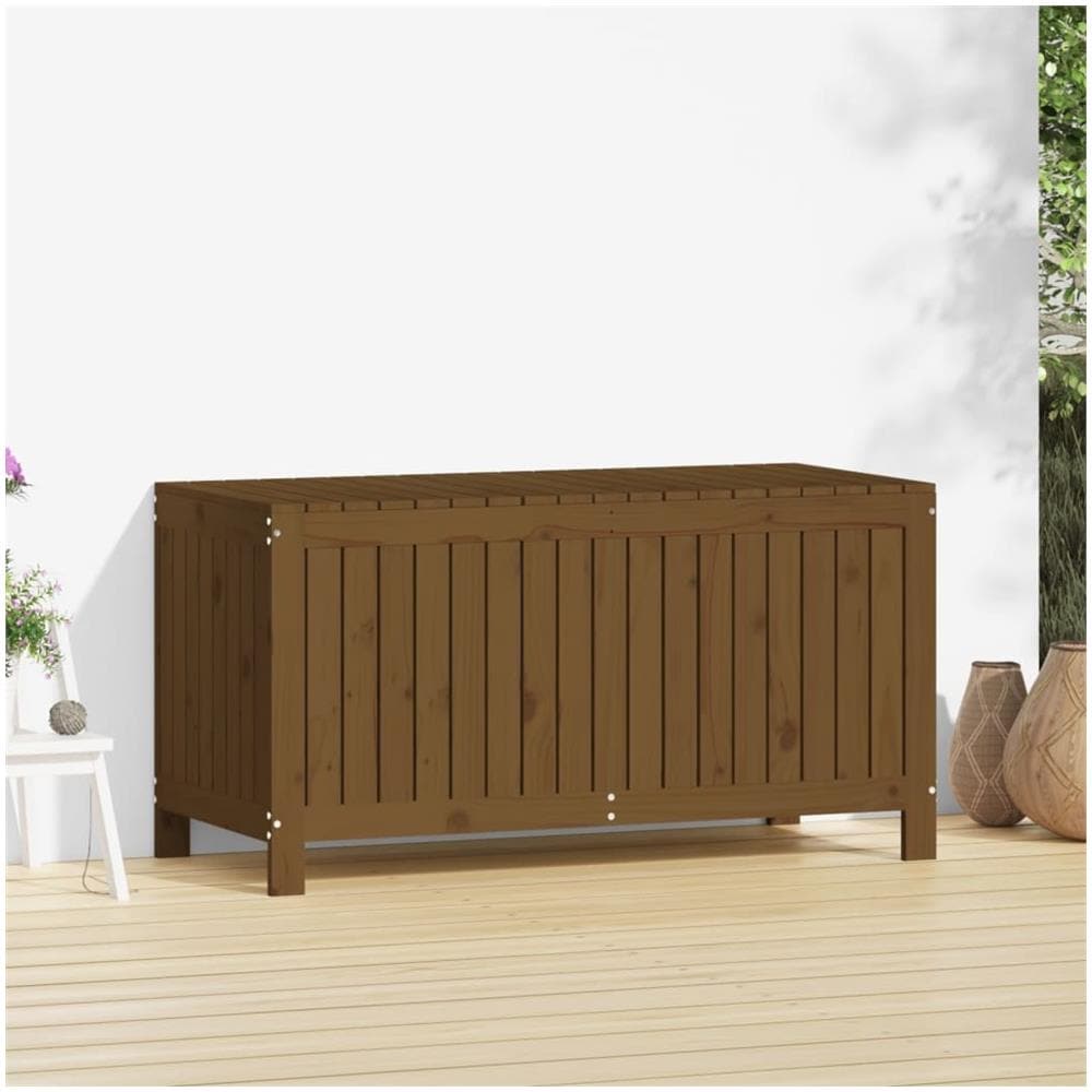 Contenitore Da Giardino Miele 121x55x64 Cm Legno Massello Pino - Foto 2
