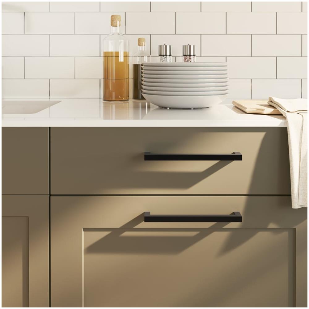 Maniglie per Mobili 20 pz Nere 192 mm in Acciaio Inox - Foto 1