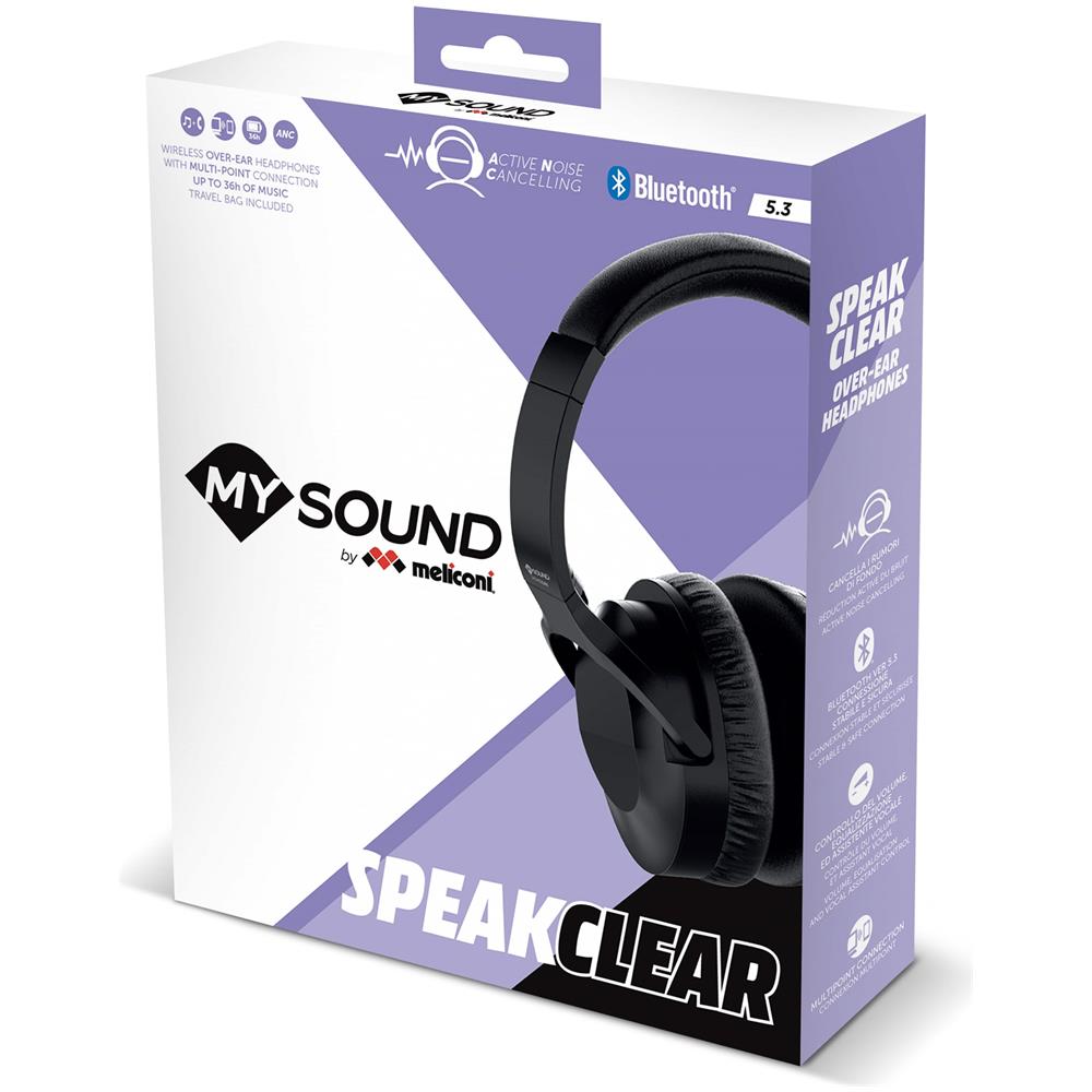 497406 cuffia e auricolare Wireless A Padiglione Musica e Chiamate Bluetooth Nero - Foto 2