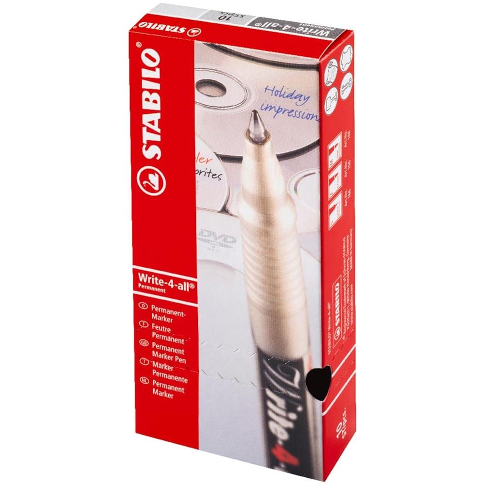 Write-4-all - Marcatore - Tratto Superfine (0,4 mm) - Confezione da 10 - Blu - Foto 9