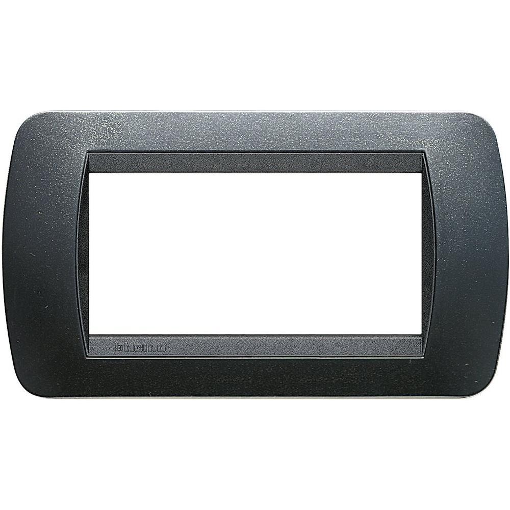 Living Int. - Placca 4 Posti Acciaio Satin - Foto 2