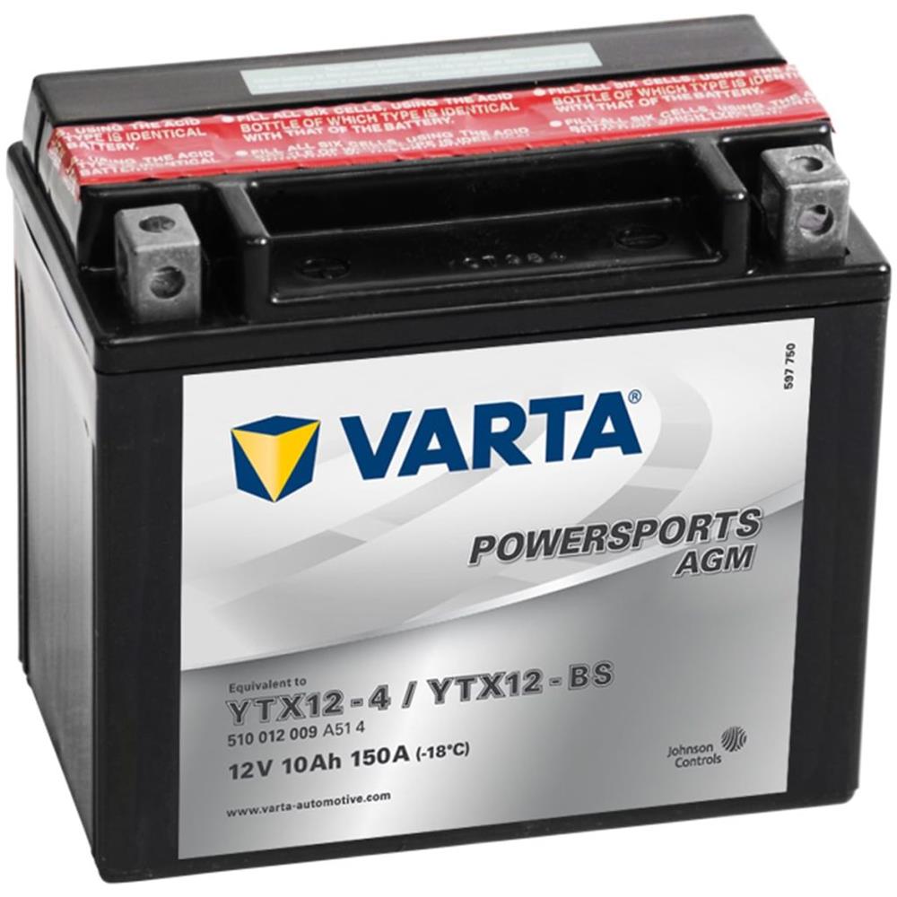 Batteria Per Moto Powersports Agm Ytx12-4 / Ytx12-bs - Foto 1