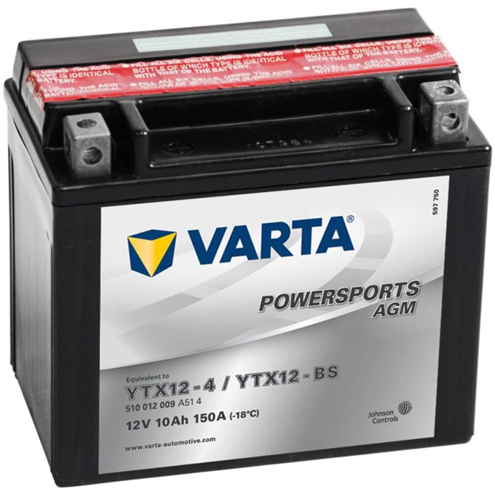 Batteria Per Moto Powersports Agm Ytx12-4 / Ytx12-bs - Foto 2
