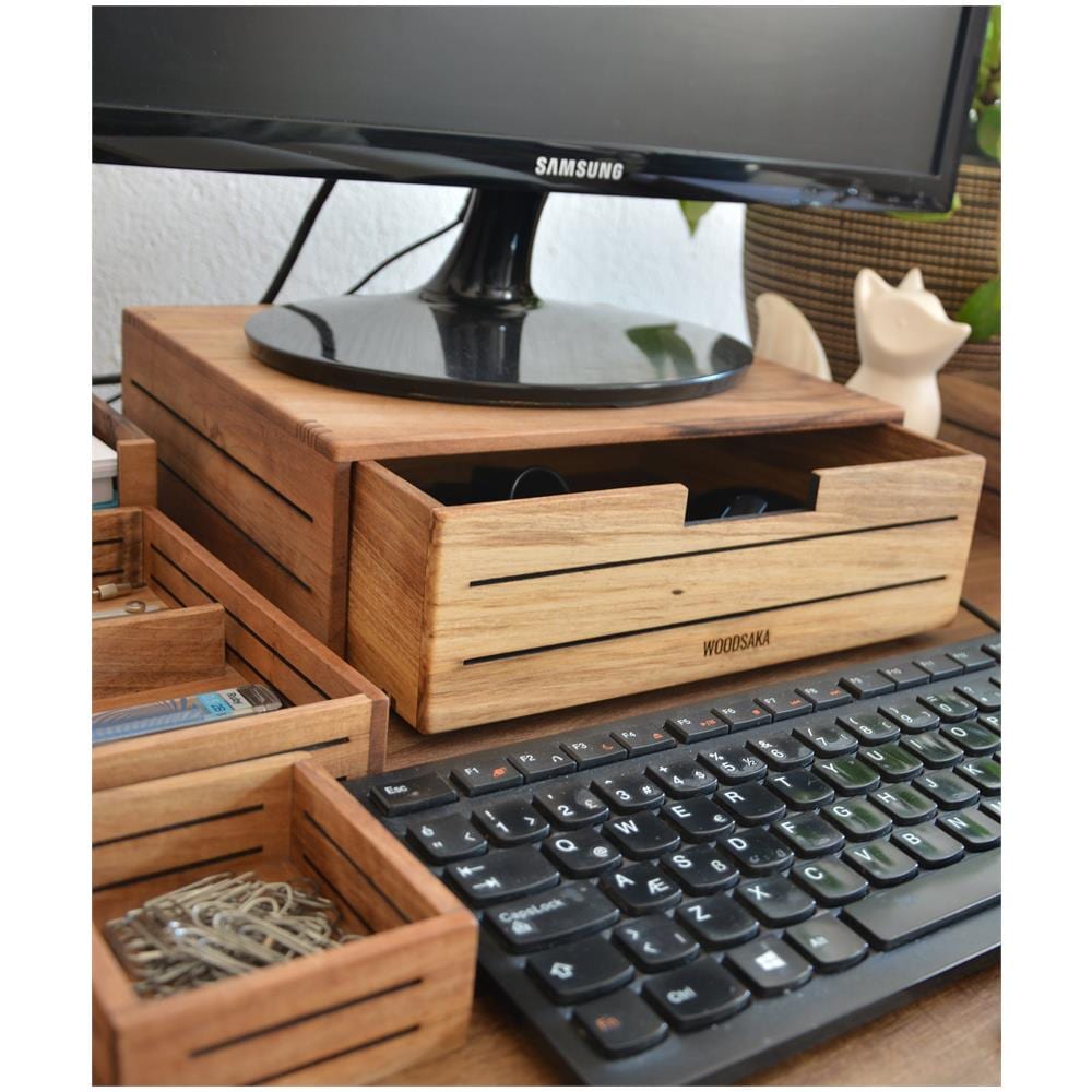 3line Supporto Monitor Con Cassetto - Saka - Foto 2