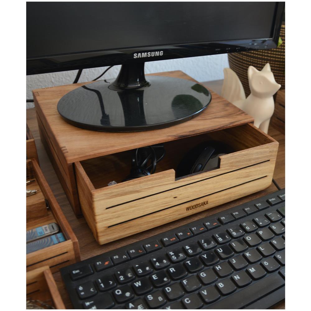 3line Supporto Monitor Con Cassetto - Saka - Foto 4