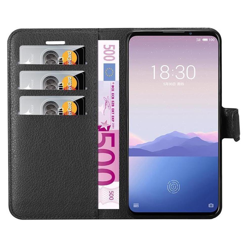 Cadorabo Custodia Compatibile Con Meizu 16xs In Nero Carbone - Coperchio Protettiva Con Chiusura Magnetica, Funzione Stand E Tasca Per Le Carte - Foto 8