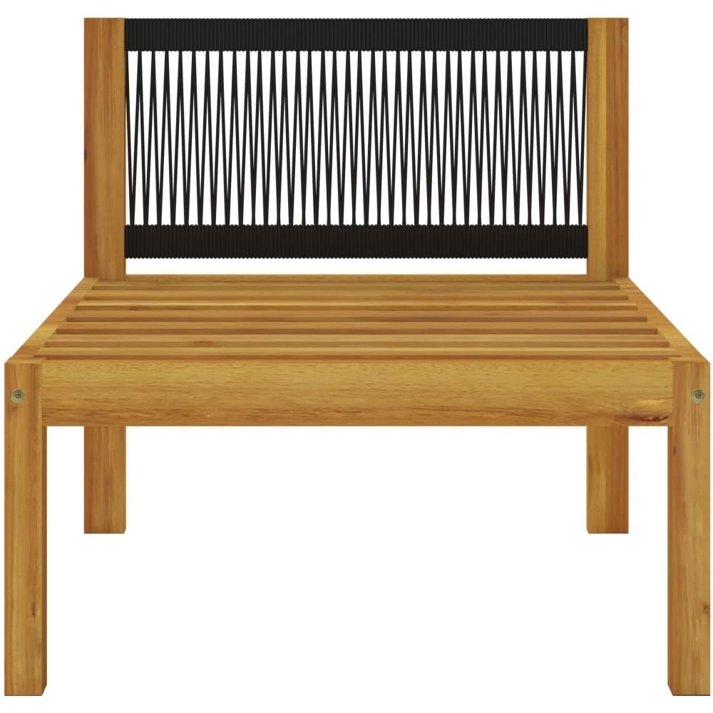 Set Divani da Giardino 5 pz con Cuscini Crema Massello Acacia - Foto 8