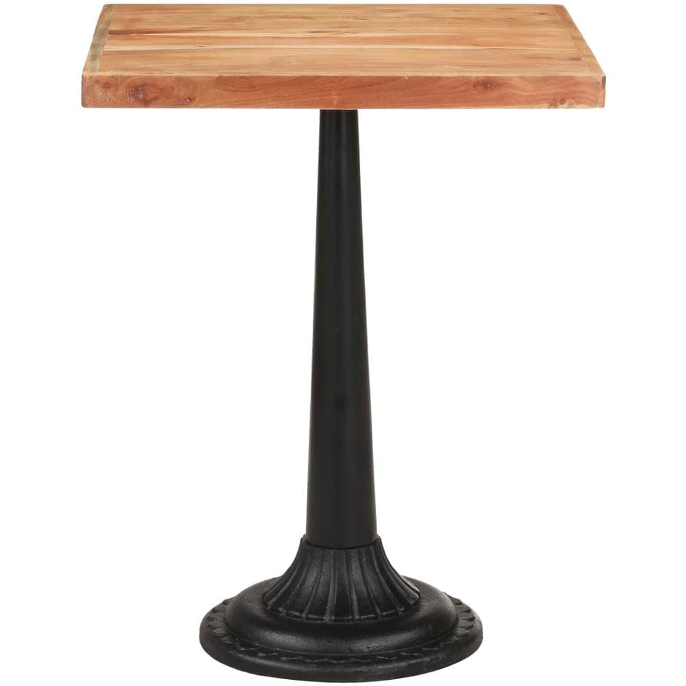 Tavolo Da Bistrot 60x60x76 Cm In Legno Massello Di Acacia - Foto 2