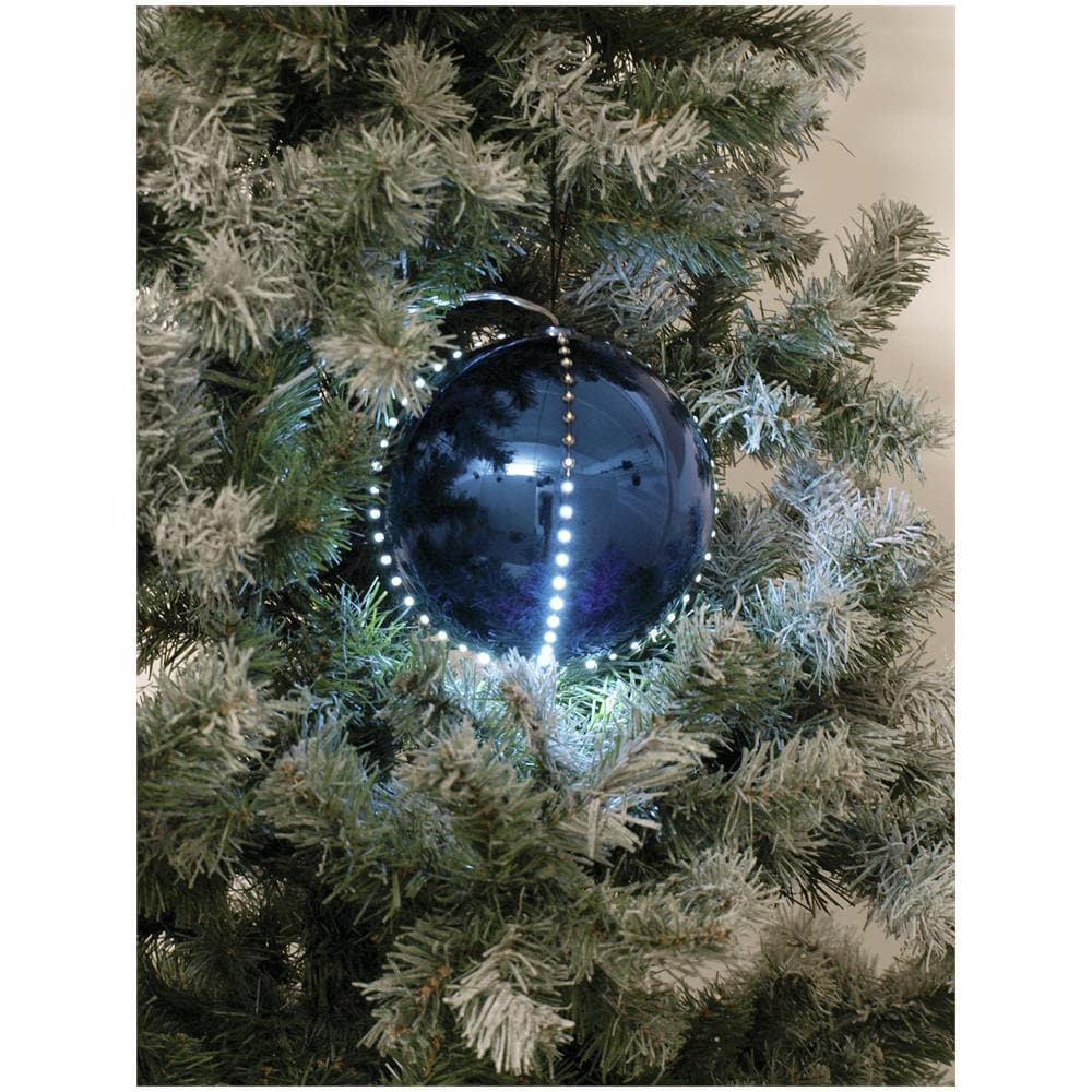Led Snowball 8cm, Dark Blue 5x - Foto 1