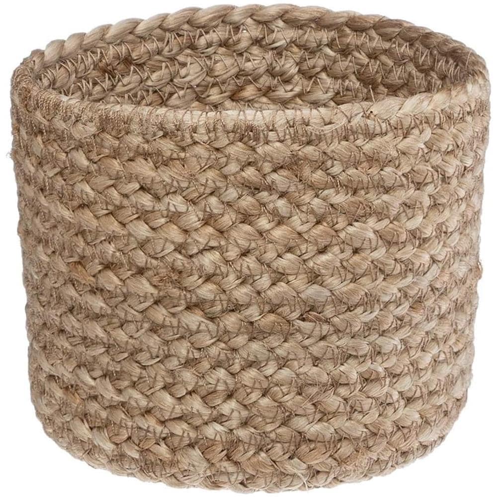 Cestini In Iuta, Rotondi, 3 Pezzi, Colore Naturale+nero - Foto 2