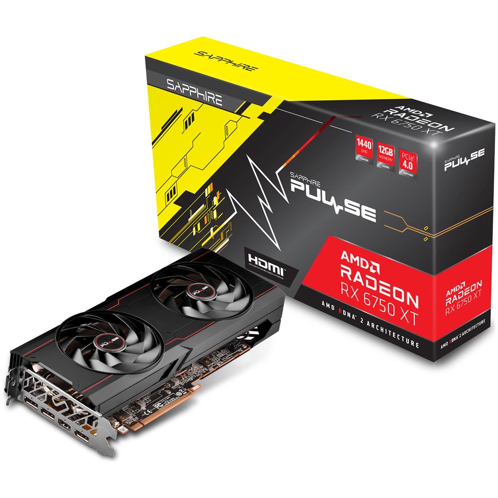 Vga Radeon Rx 6750 Xt, Pulse Rx 6750 Xt Gaming Oc 12gb Gddr6 Hdmi / Dp - Foto 7